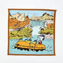 スヌーピー ラフティング ミニタオル ブルー 西川 日本製 SNOOPY