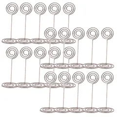 TOMMYFIELD メモクリップ クリップスタンド カードスタンド 卓上 フォトクリップ イベント (シルバー) [シルバー]