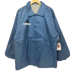 アディダス adidas 90S デサント製 ロゴプリント ナイロンジャケット コーチジャケット メンズ  S-M