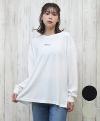 【ムラスポ公式】新品 RVCA ルーカ ラッシュガード レディース 長袖 Tシャツ ロンT バックリボン 水陸両用 UVカット BACK SPLIT LS BF043-053