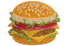 マクドナルド　ハンバーガー　パッチ➕台座　復刻品 2025年最新】ハンバーガーパッチの人気アイテム - メルカリ