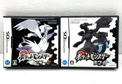 【盛岡25-0066】Nintendo DS ポケットモンスター ブラック・ホワイト 2本セット ★動作確認済み★【中古/パケ】