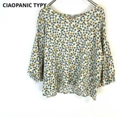 チャオパニックティピー【F】トップス　ブラウス　7分丈　小花柄　レーヨン 春