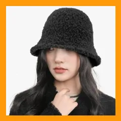 バケットハットレディース バケットハット 冬帽子　レディース【顔が小さく見える・防寒力が最高・深めのデザイン】 防寒 保温 深め 大きめ 柔らかい ふわふわ 小顔効果 紫外線対策 折りたたみ おしゃれ 無地 ブラック アウトドア 通勤 通学 旅行 自転車