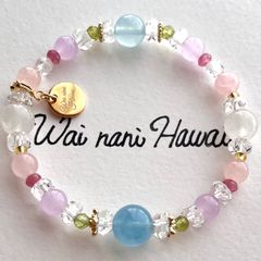 『 Shining tiara 人魚の花輪 』パワーストーンブレスレット