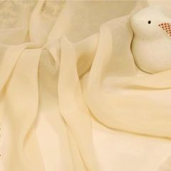 新品 [moonfarm] 微光沢 ソフト シフォン 生地 選べる20色 幅1.5m 手芸 カラー 無地 透ける 布 (ベージュ 1m)