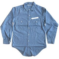 定価33,000円 新品 J.B. ATTIRE Riviera chambray shirt ジェービーアタイア リヴィエラ リビエラ シャンブレー シャツ 長袖 BLUE ブルー 青 L/S