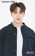 【中古】コレクションカード(男性) SEVENTEEN/VERNON(バーノン)/上半身・背景白/CD「JAPAN 1ST SINGLE『Happy Ending』」HMV SEVENTEENmuseum2019開催店舗限定特典スペシャルカード