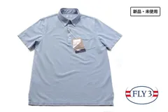 【3月末限定セール】新品｜未使用｜フライスリー｜FLY3｜ボタンダウン半袖ポロシャツ｜XS｜ライトブルー