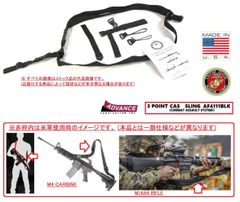 【アメリカ製】未使用品 USMC専用取説付属 3点式アサルトライフルスリングベルト ミリタリー サバゲー 米軍放出品(60)bi11b