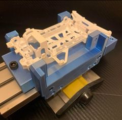 ミニ四駆　X・XXシャーシ固定治具　縦・横置き　並行ガイド