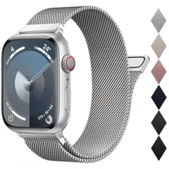 【新着商品】バンド ステンレス Watchに適合する 交換ベルト Apple 長さ調節 38mm 男女兼用 40mm マグネット 41mm 留め金 メッシュ 42mm 通気 44mm Watch 45mm Series 49mm Ultra/Ultra アップ