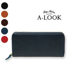 長財布 本革 メンズ レディース ユニセックス レザー オリーブレザー A-LOOK エールック  A1701