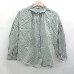 ◇ ⊂ SM2 サマンサ モスモス 無地 長袖 長袖シャツ サイズF グリーン系 レディース メンズ E  【1507080016475】