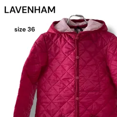 LAVENHAM ラベンハム  マゼンタピンク レッド キルティングジャケット フード付き サイズS UK36 レディースカジュアル 0000295OC