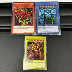 遊戯王 三幻神 英語版 オシリスの天空竜 オベリスクの巨神兵 ラーの翼神龍 シークレット　MT1345