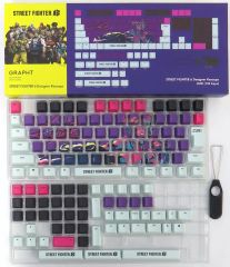[Used] Keyboard Keycaps - Juri Designer Keycaps "Street Fighter"