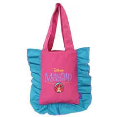 【メール便】リトルマーメイド トートバッグ フリルトート ディズニープリンセス スモールプラネット 手提げかばん ノスタルジカシリーズ キャラクター グッズ 