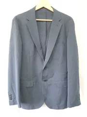 ◇ ⊂ A day in the life UNITED ARROWS 薄手 長袖 テーラードジャケット サイズL ネイビー系 メンズ E  【1507160005047】