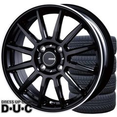 特価 14インチアルミホイールタイヤセット 軽自動車 INFINITY/インフィニティF 12 BK/FP 14-4.5 165/55R14 155/65R14