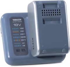 【セット品】 山善 ELEIN リチウムイオンバッテリー 18V 5000mAh 90Wh 電池パック YBD-5A + 充電器 急速充電 DC18V電池用 YBC-3Aのサムネイル