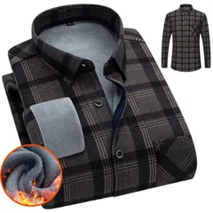 【内ボア防寒性◎】 シャツジャケット ボアジャケット ネルシャツ メンズ レディース シャツ カジュアルシャツ 長袖  秋冬 チェック 起毛 アメカジ 裏ボア 厚手 暖かい 防寒 7988071 (D-チャコールブラウン)