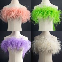 新品未使用 羽根装飾 カラフル 5層仕様  加厚タイプ  ラテンダンス 衣装用 舞台ステージ 飾り素材 撮影小物 イベント装飾 ハンドメイド資材