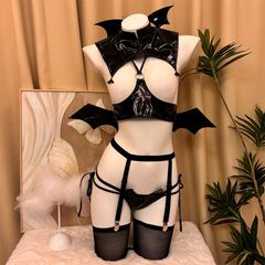 セクシー ランジェリー 小悪魔 デビル ウィッチ 吸血鬼 魔女 デーモン PU革ss06