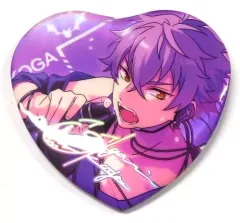 【中古】バッジ・ピンズ 大神晃牙(狼の咆哮/開花後) 「あんさんぶるスターズ! 願望ホログラムハート缶バッジ UNDEAD」 中国限定