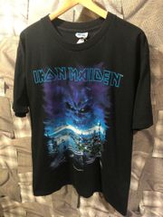 vintage ヴィンテージ IRON MAIDEN アイアン メイデン BRAVE NEW WORLD TOUR 2000 BIG バンドTシャツ サイズL ブラック FK