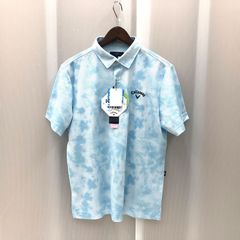 LANVIN SPORT 半袖 ポロシャツ タイダイ柄 ホワイト ブルー M - メルカリ
