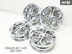 ジュエルハート　15インチ　ホイールセット　PIAA　スターリングシルバー ジュエルハート 15インチ ホイールセット PIAA スターリング
