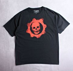 【GEARS OF WAR】2015年 アメリカ古着 フェードブラック Tシャツ ゲーム マイクロソフト ギアーズオブウォー eスポーツ
