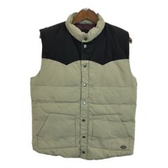 Dickies ディッキーズ 中綿 ナイロンベスト ワーク ベージュ(メンズ MEDIUM)中古 古着 U3069