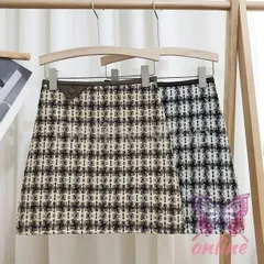 スカート 冬 ミニスカート チェック柄 タイトスカート レディース ショートスカート 厚手 ペンシルスカート 秋 チェック柄スカート レトロ