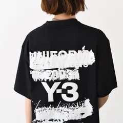 Y-3 ワイスリー Tシャツ カットソーU GFX SS TEE JM7815 JM3234 レディース ブラック ホワイト ユニセックス 半袖 クルーネック ビッグロゴ グラフィックTシャツ 春夏のサムネイル