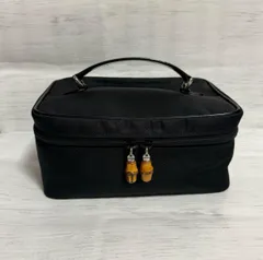 【美品】GUCCI グッチ バンブー バニティバッグ ナイロン×エナメル GUCCI グッチ バンブー バニティバッグ イタリア製 USED - SOTA