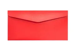 heizi A4 横 おしゃれな 封筒 30枚セット 招待状 手紙 便箋 挨拶状 中身が見えない 光沢 パール紙 イベント (レッド) [レッド]