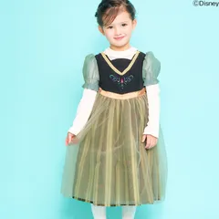 子供服 ドレス ワンピース ディズニープリンセス アナ雪 キッズ 女の子 コスプレ セラフ ハロウィン 仮装 140cm 130 120 110 100 90 80 エルサ アナ キャラクター 半袖 グッズ かわいい おしゃれ 幼稚園 保育園 小学生 園児 孫