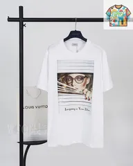 【今日WTO】DIOR ポートレート誌プリント T シャツ-CV05