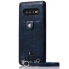 【迅速発送】Samsung galaxy S10 SC-03L SCV41 スマホ ケース 肩掛け 首かけ 斜めがけ ショルダー galaxy S10縄掛け ケース PU レザー galaxy S10カード収納 galaxy S10手帳型 カバー SC-03L
