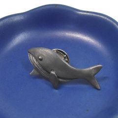 鯨 クジラ シルバーブローチ（ピンバッチ）　一点物