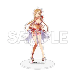 アスナ 電撃文庫 水着アクリルマスコット ソードアート・オンライン 復刻版 グッズ SAO スタンド キーホルダー