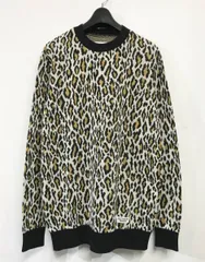 FW-WMK-KN12 ワコマリア　モヘアレオパードニット WACKO MARIA (ワコマリア) LEOPARD KNIT PORO SHIRT ニットポロ