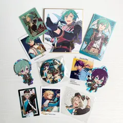 【最終セール】あんさんぶるスターズ！ ALKALOID グッズ セット 藍良 マヨイ 巽 カード ステッカー 缶バッジ あんスタ まとめ売り