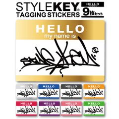 STYLEKEY スタイルキー ステッカー TAGGING STICKERS［9枚セット］(SK99AL-ET21) ストリート系 B系 ヒップホップ シール タギング