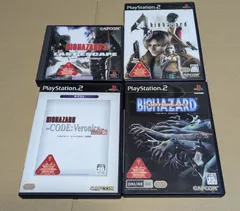 バイオハザード3 ラストエスケープ バイオハザード4 バイオハザード アウトブレイク バイオハザード コード：ベロニカ 完全版 [カプコレ］ PS1 PS2 4点セットまとめ売り