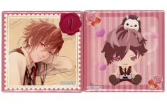 【中古】バッジ・ピンズ アイザック・ニュートン 53mmスクエア缶バッジセット(2個セット) 「ちゃれくじ イケメンヴァンパイア◆偉人たちと恋の誘惑 ラブレターくじ」 C-8賞