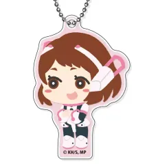 【中古】キーホルダー 麗日お茶子 「僕のヒーローアカデミア もふもふ アクリルキーホルダー」