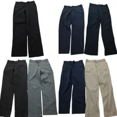 古着卸 まとめ売り ディッキーズ Dickies 874 ワーク パンツ 7枚セット (メンズ 34 /36 ) チノパン コットン ネイビー 中古 古着 NB6362
